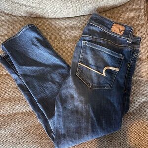 American Eagle Outfitters Blue Ankle Jeans